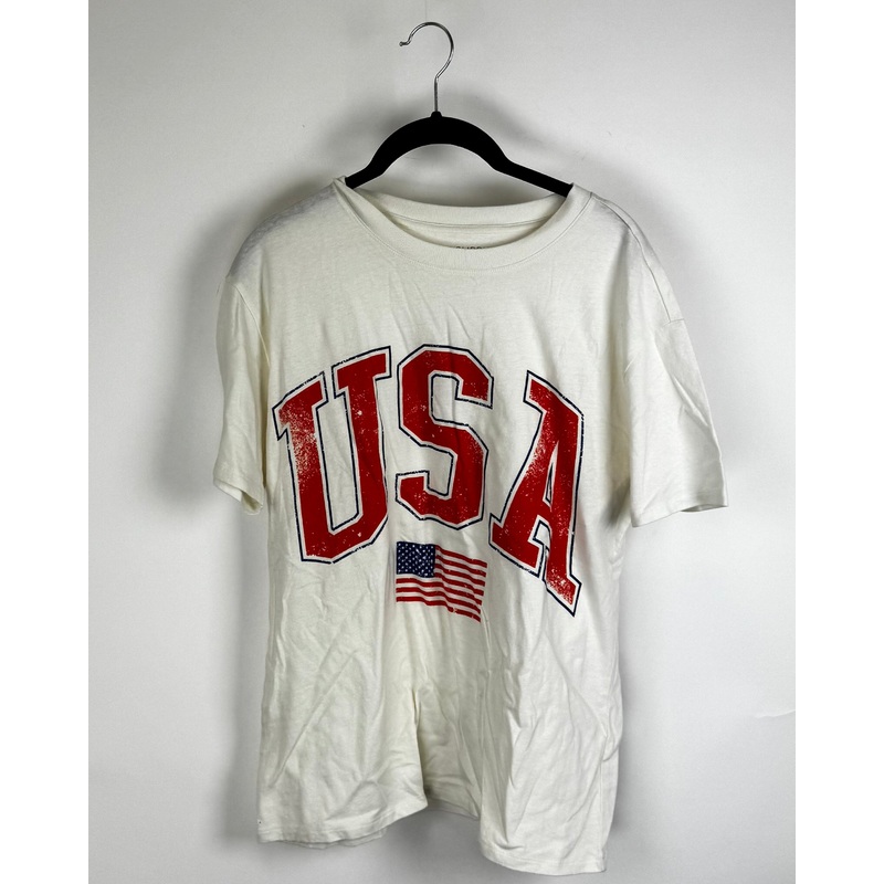 USA Print T-Shirt – Size 4/6