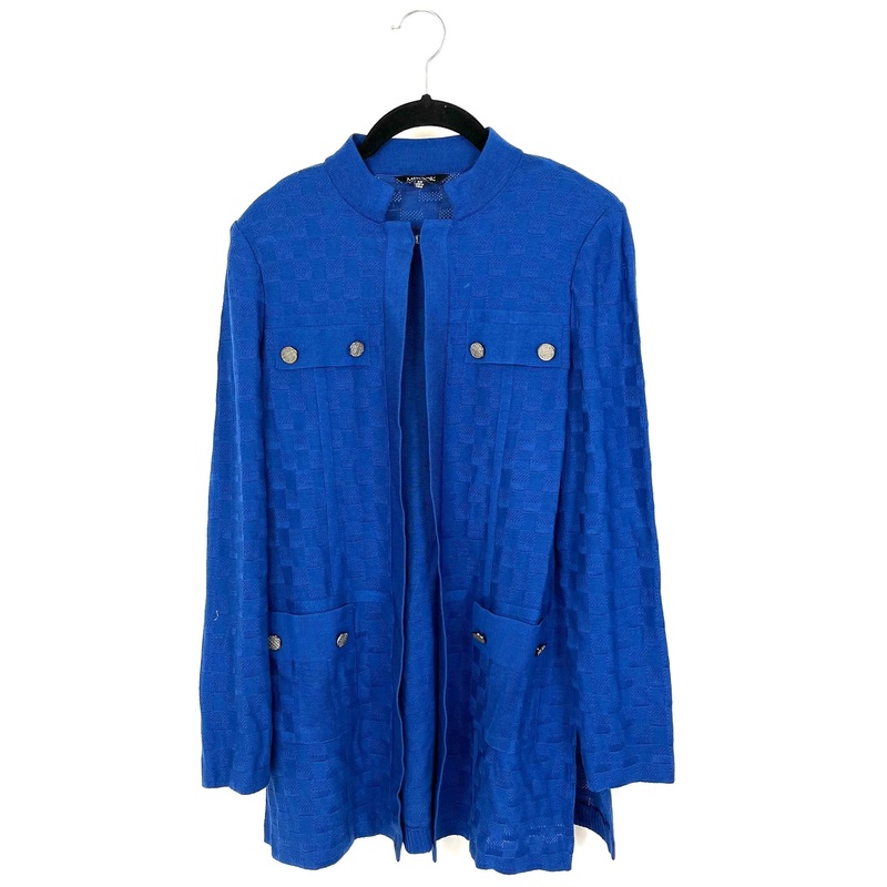 Dark Blue Knit Cardigan – Size 2-4