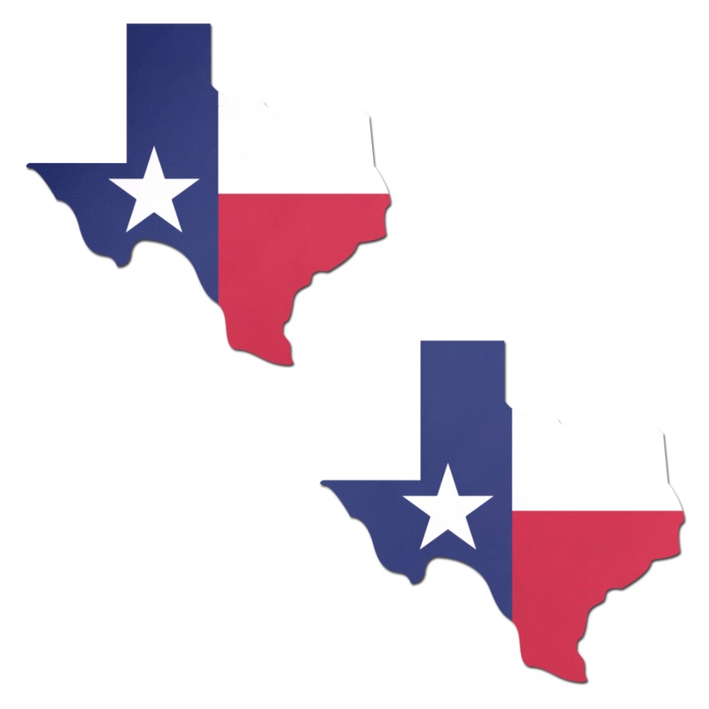 Texas Pastease with Lone Star Flag Pattern Nipple Pasties by Pastease