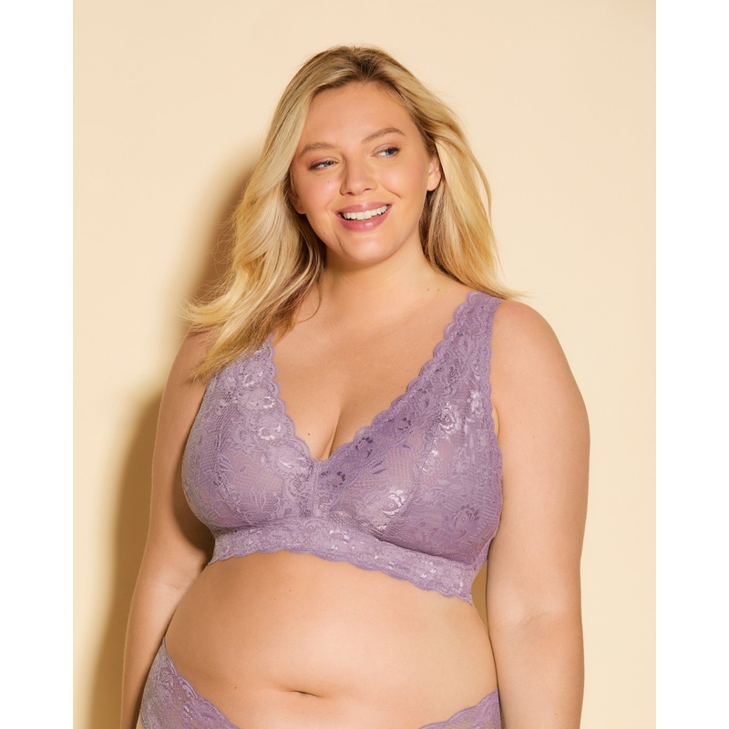 Ultra Curvy Longline-Bralette Plungie Himalayan Sky XS