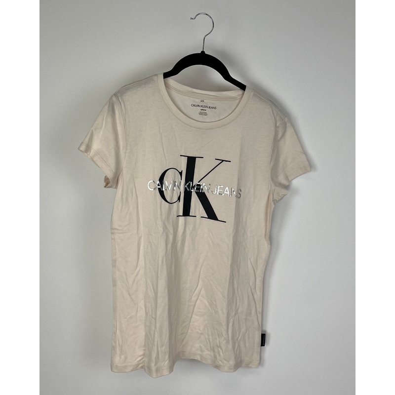 Beige Short Sleeve Top – Small