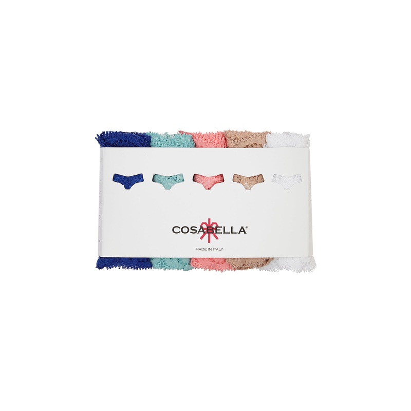 Cutie Lr Thong 5 Pack Mare Blu Capri Quartz Pink Sette White One Size