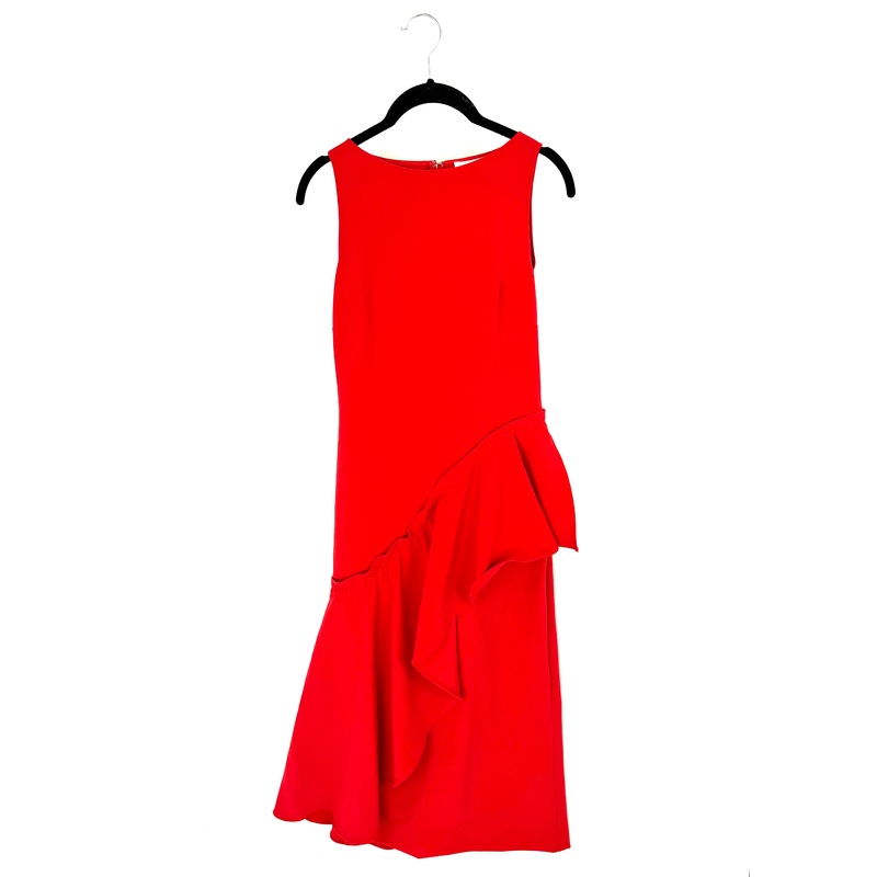 Red Draped Gown – Size 4