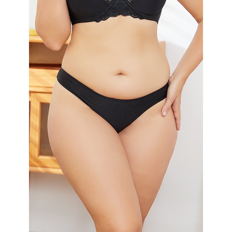 4 Pack Sexy Seamless Panties Black M