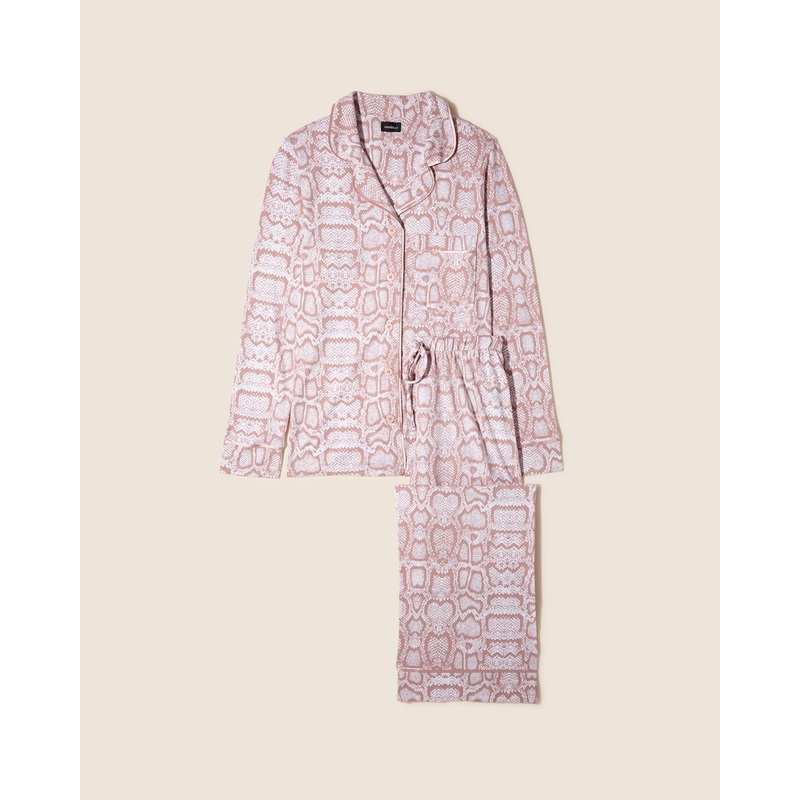 Ensemble Pyjama Avec Haut  Manches Longues Et Pantalon Imprims, Petite Mandorla Snake/Mandorla PS