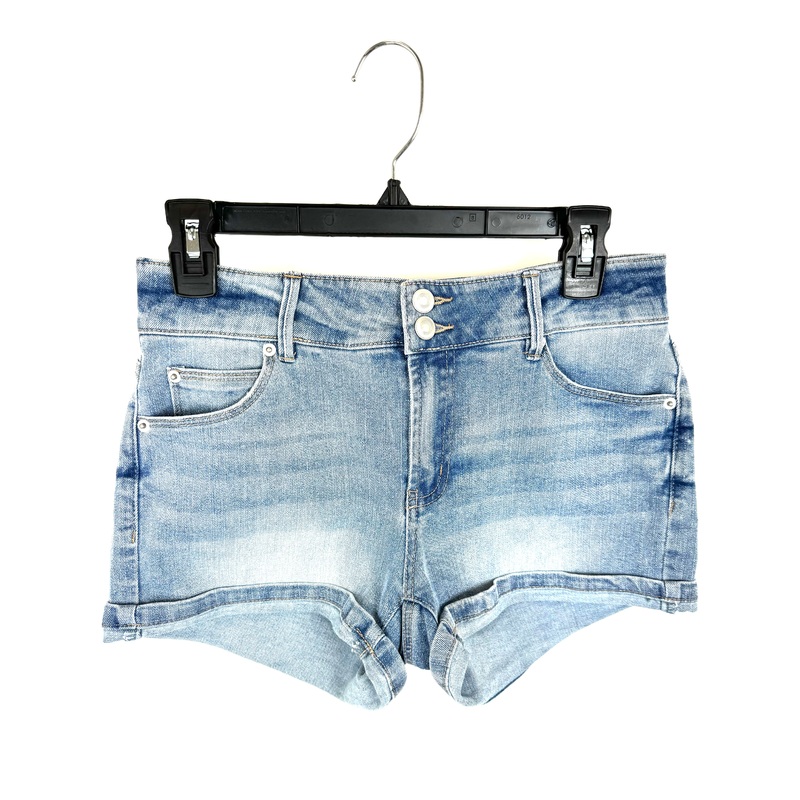 Light Blue Mid-Rise Cuffed Short – Size 7
