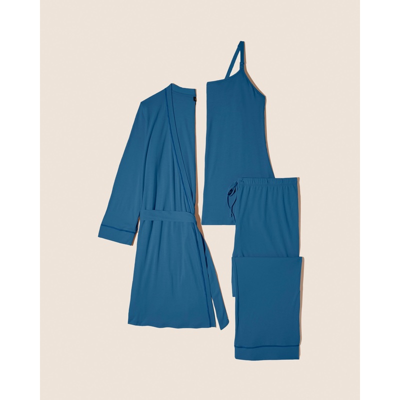Pyjama-Set Fr Schwangere, 3-Teilig, Mit Bademantel Malawi/Malawi S