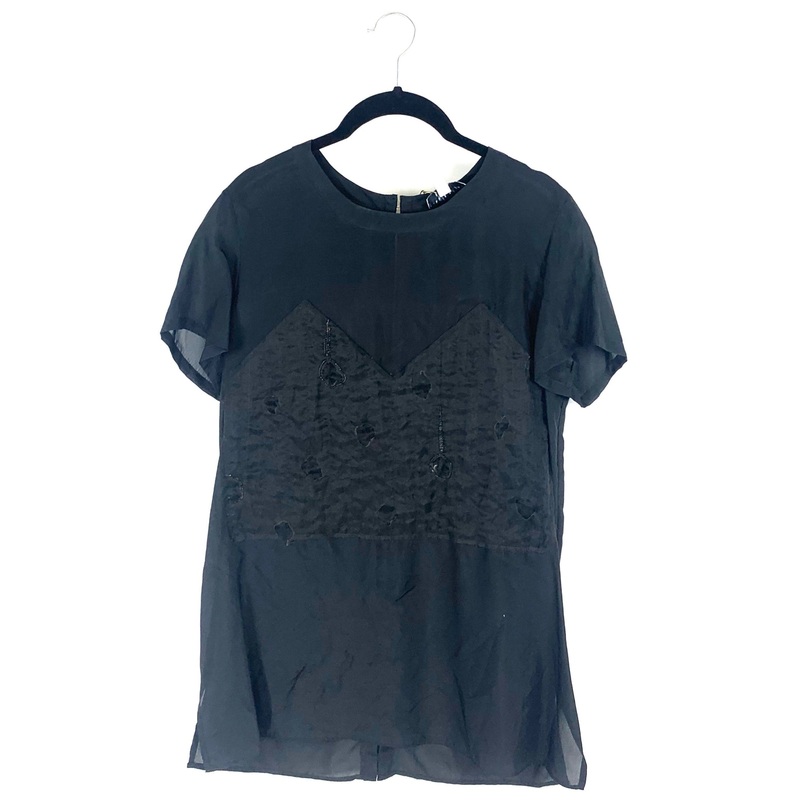 Sheer Black Top – Size 4