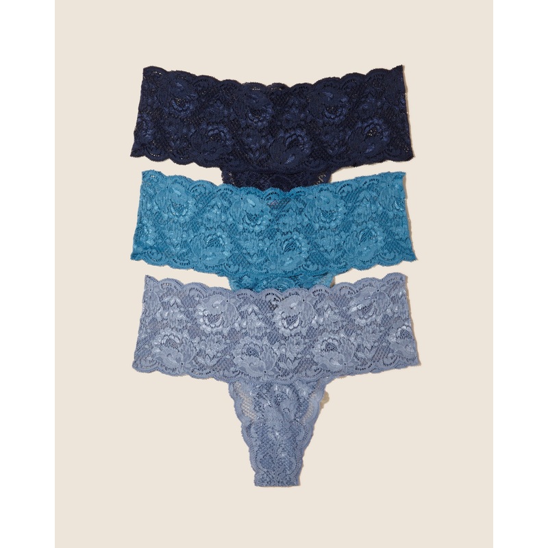 Tanga Comfie, 3Er-Pack Blue Diamond Malawi Navy S/M