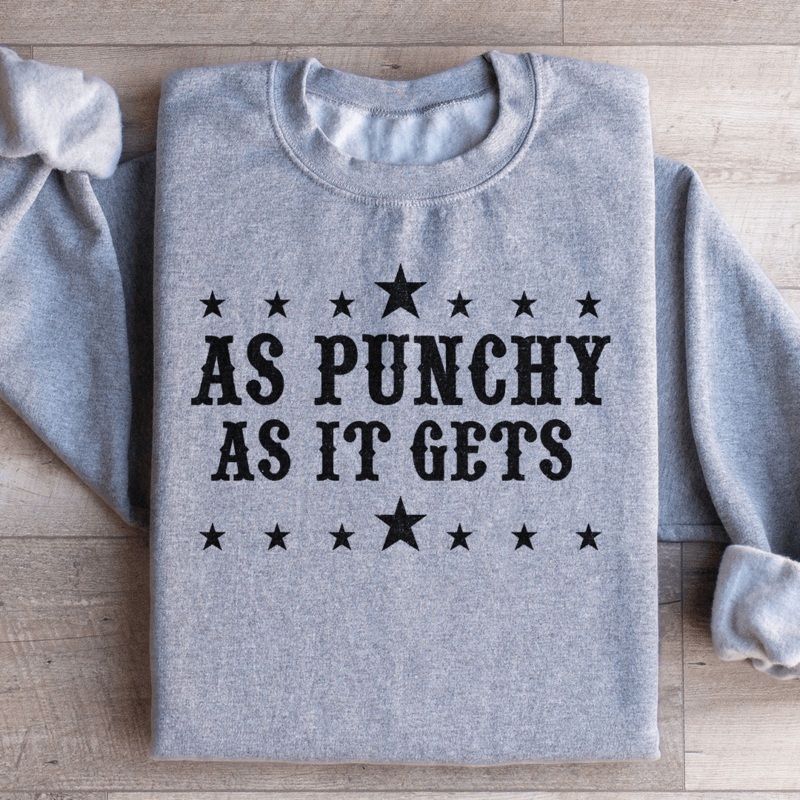 As Punchy As It Gets Sweatshirt Black S
