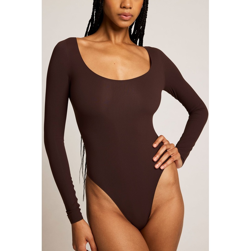 Base Ballet Bodysuit in Espresso XS Espresso Single
