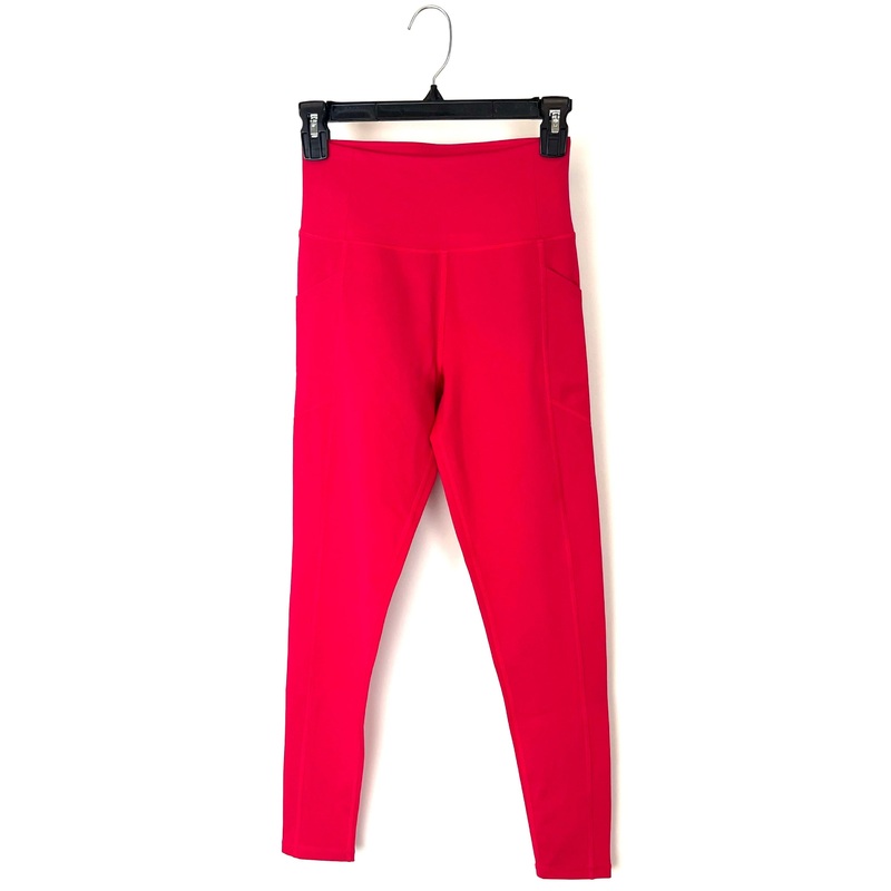Hot Pink Activewear Leggings With Pockets – Small