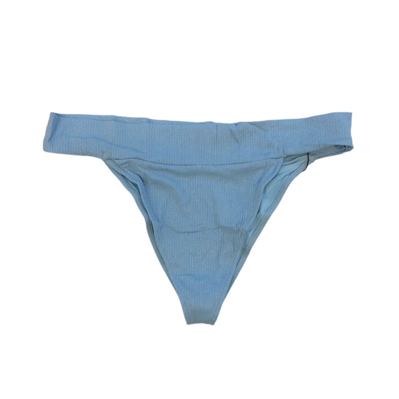 Light Blue Metallic Cheeky Bikini Bottom –  Extra Large