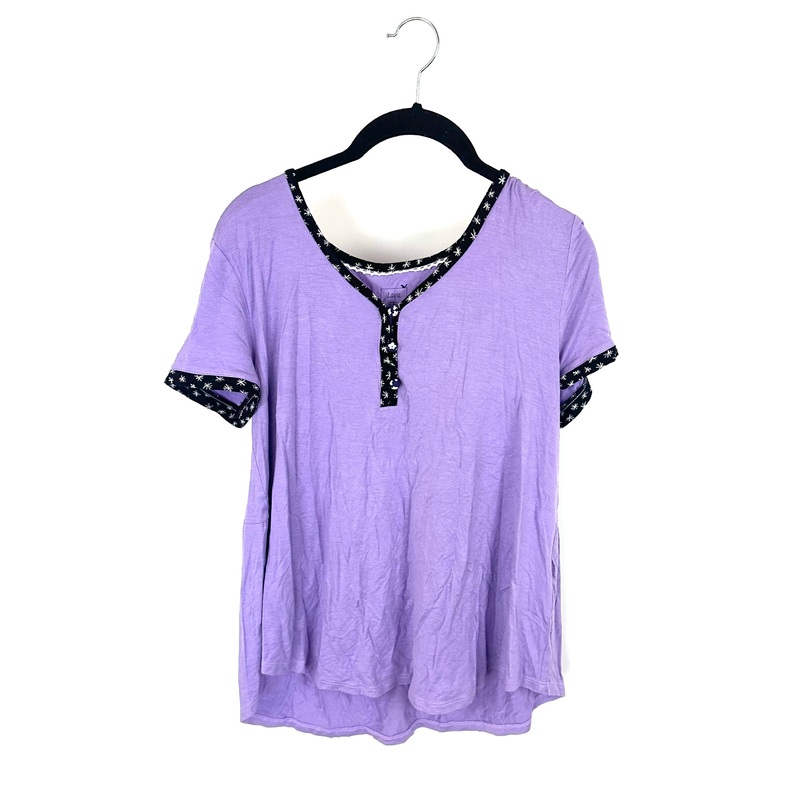 Light Purple Short Sleeve Pajama Shirt – Small