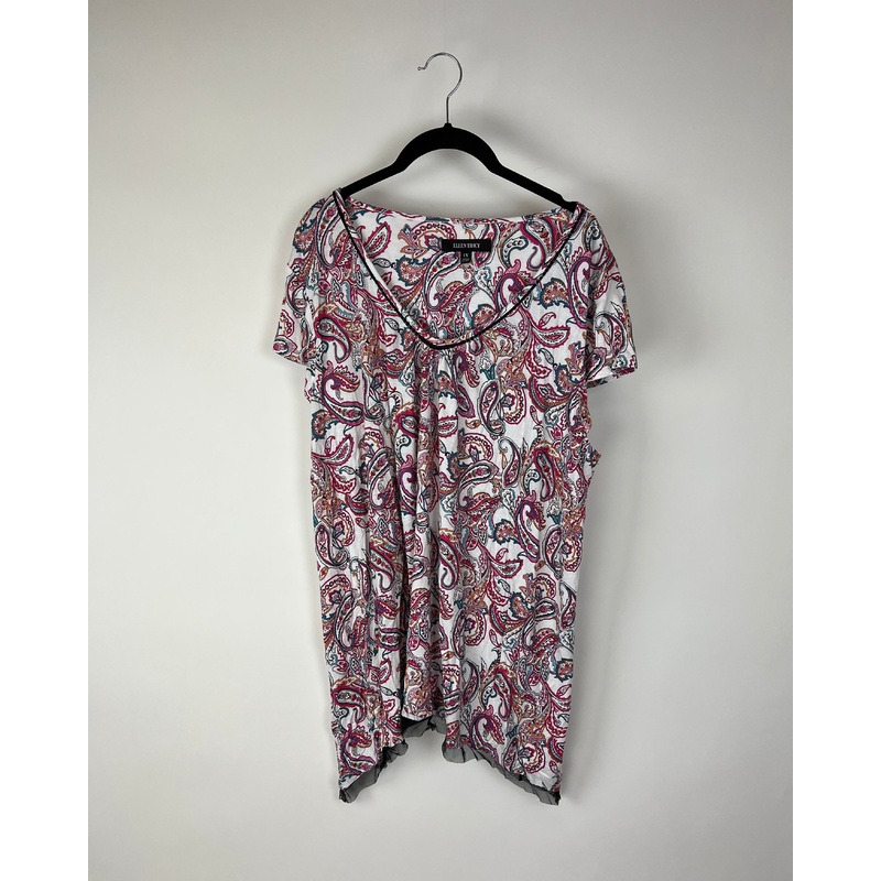 Short Sleeve Multicolor Lounge Set – 1X