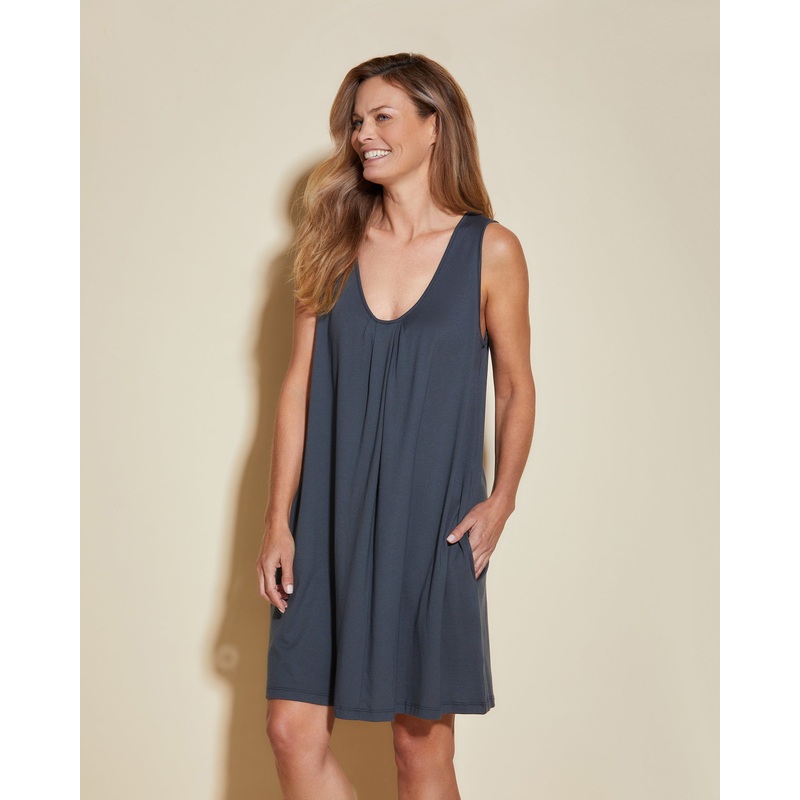 Sottoveste A Canottiera Con Tasche Antracite XS