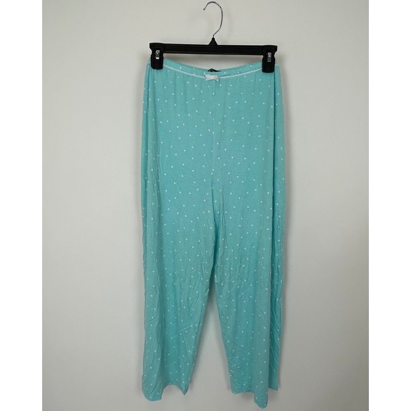 Teal and Polka Dot Cropped Pajama Pants- Size 1X