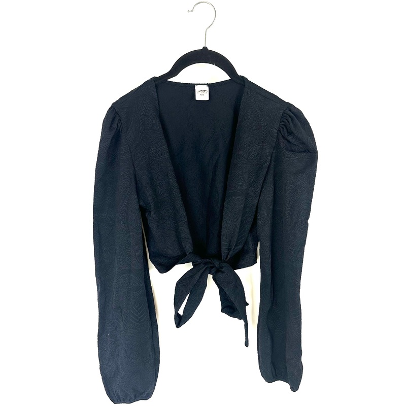 Black Embossed Coverup Top – XS/S and XL/XXL Extra Small/Small