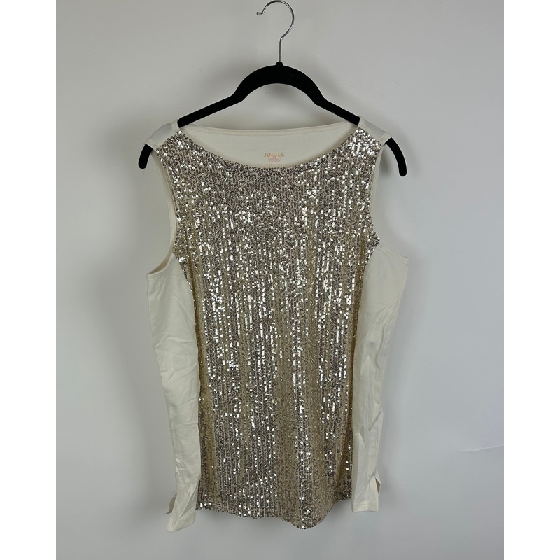 Gold Sequin Tank Top – Size 6/8