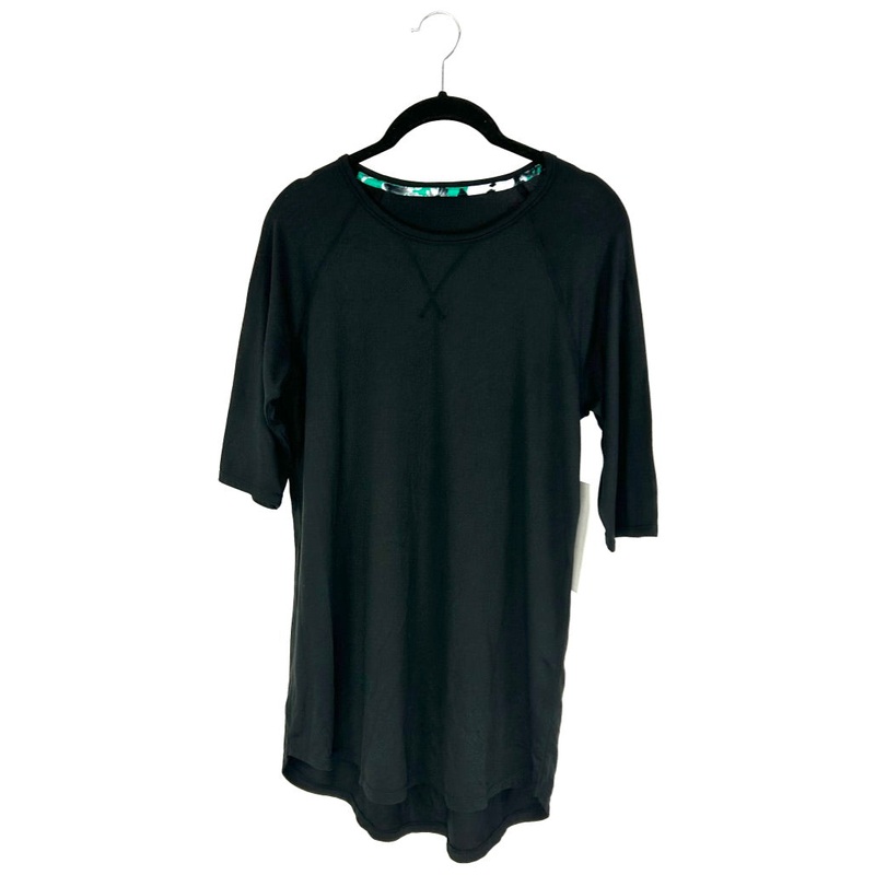 Green And Black Floral Print Pajama Set – Size 6-8