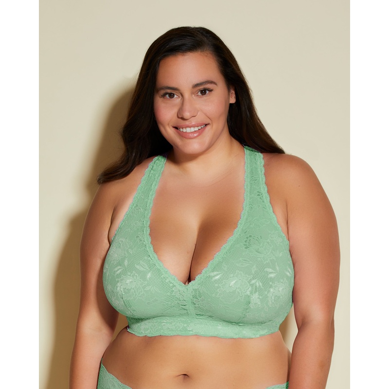 Ultra Curvy Racie Racerback Bralette Ghana Green XS