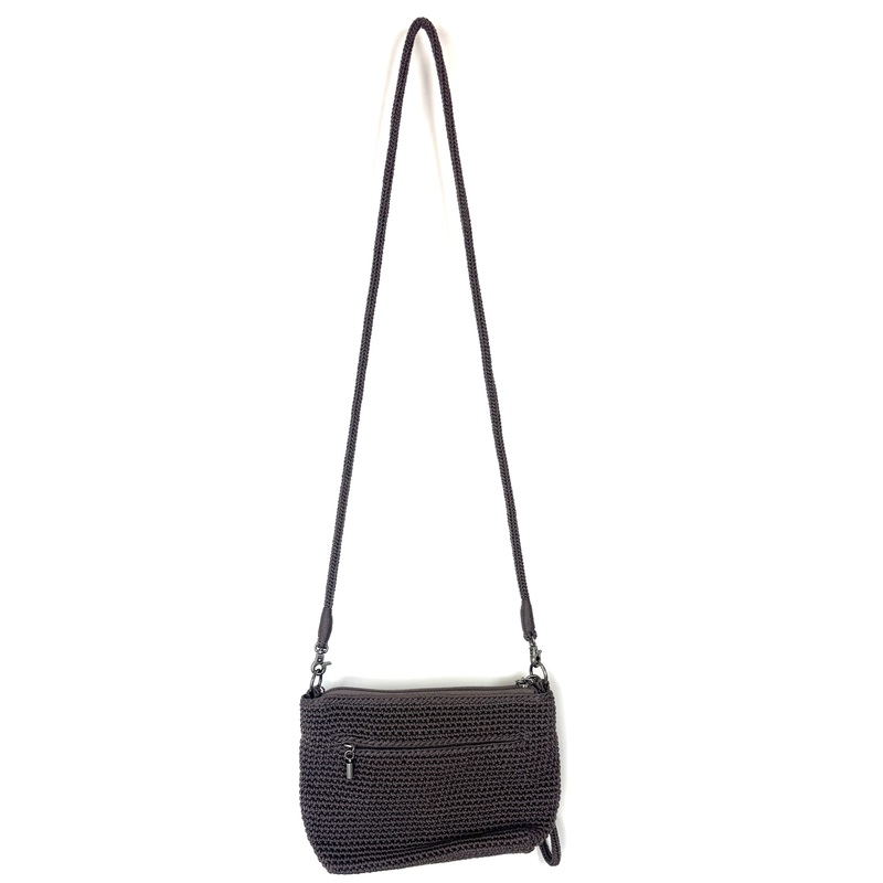 Black Crochet Crossbody Bag