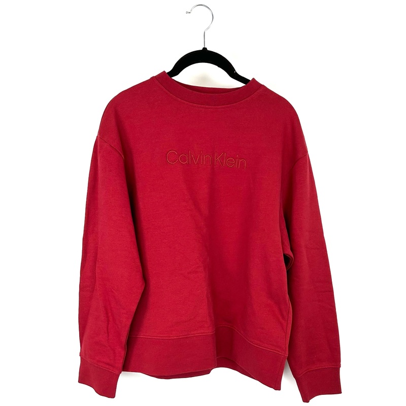 Maroon Red Logo Crew Neck – Small