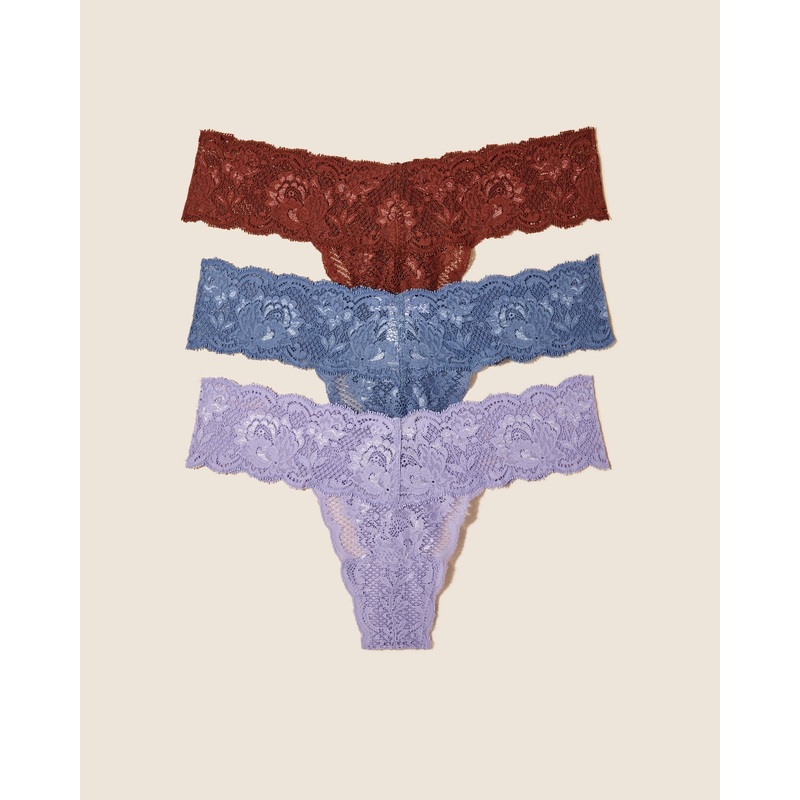 3Er-Pack Lr Tanga Ticino Luzerne Blue Alpine Flower Einheitsgre