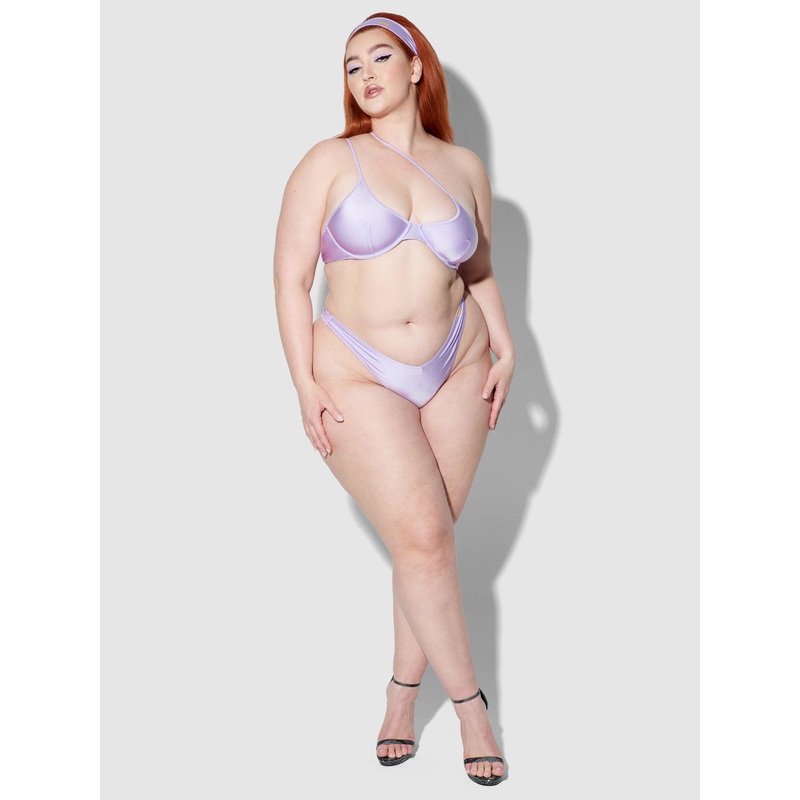 Amala Swim Scoop Tanga Digital Lavendar S