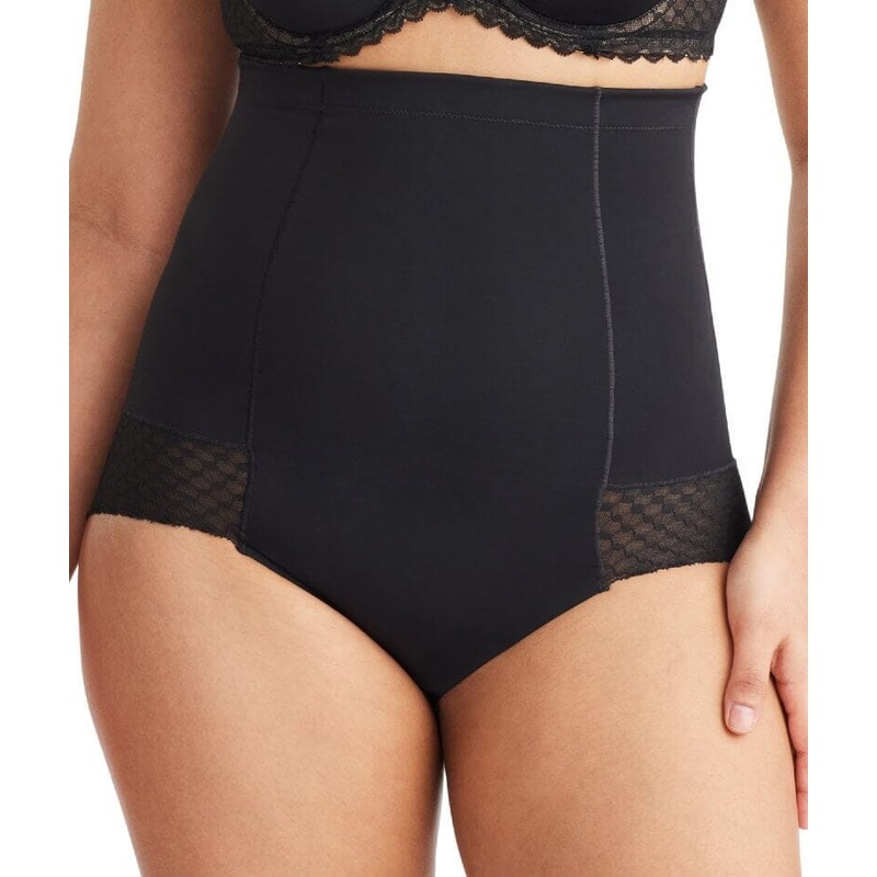 Nancy Ganz Revive Lace High Waisted Brief – Black
