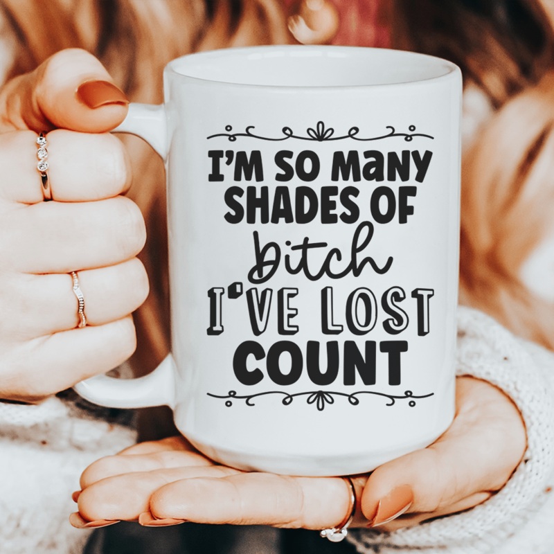 So Many Shades Ceramic Mug 15 oz White One Size