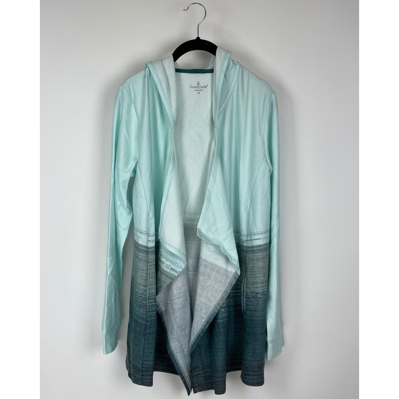 Teal Ombre Cardigan – Extra Small and Small Small