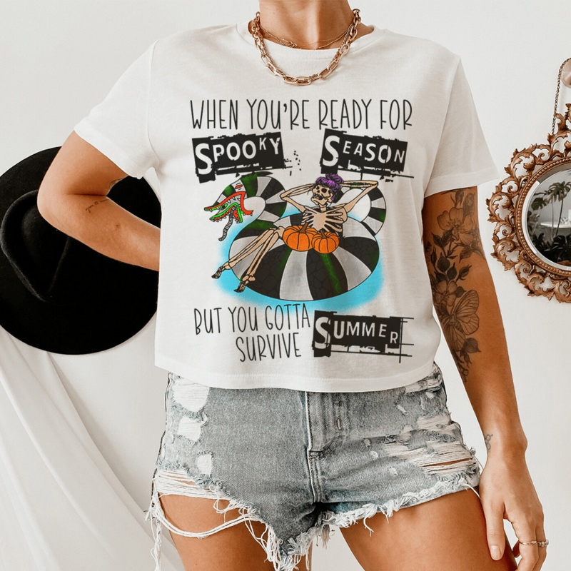 When You’re Ready For Spooky Season But You Gotta Survive Summer Tee Ash S