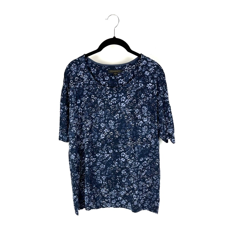 Blue Floral Pajama Set – Size 4/6 Small (Size 4-6)