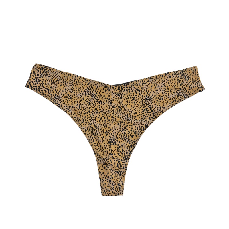 Cheetah Print Thong Bikini Bottom – 2X, 3X, 4X 2X