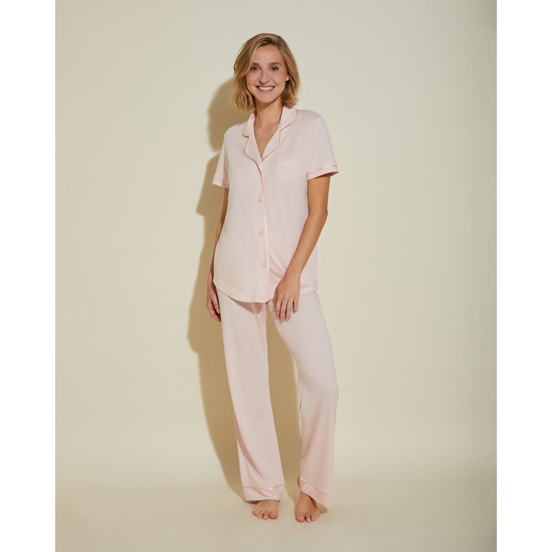 Conjunto De Pijama Con Camisa De Manga Corta Y Pantalones Pink Lilly/Pink Lilly XS