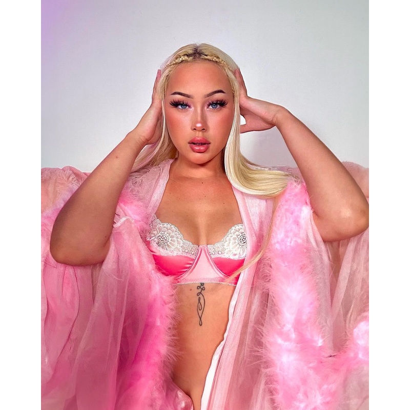 Hollywood Glam Luxury Mini Robe One Size Black