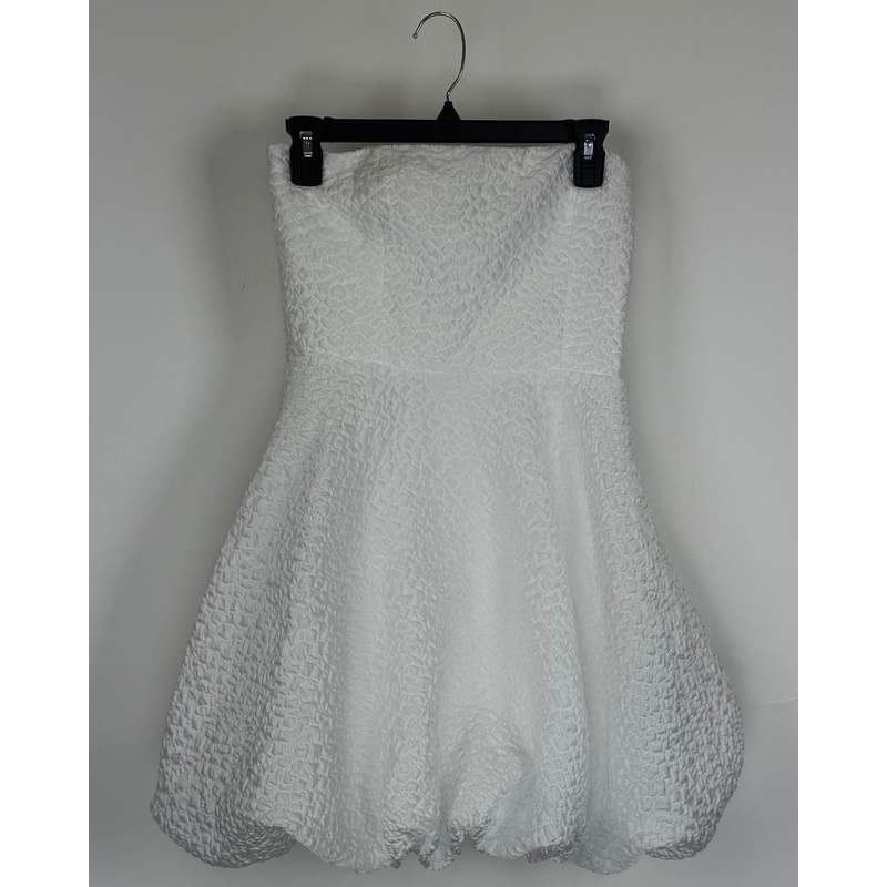 Strapless White Bubble Dress – Size 4/6