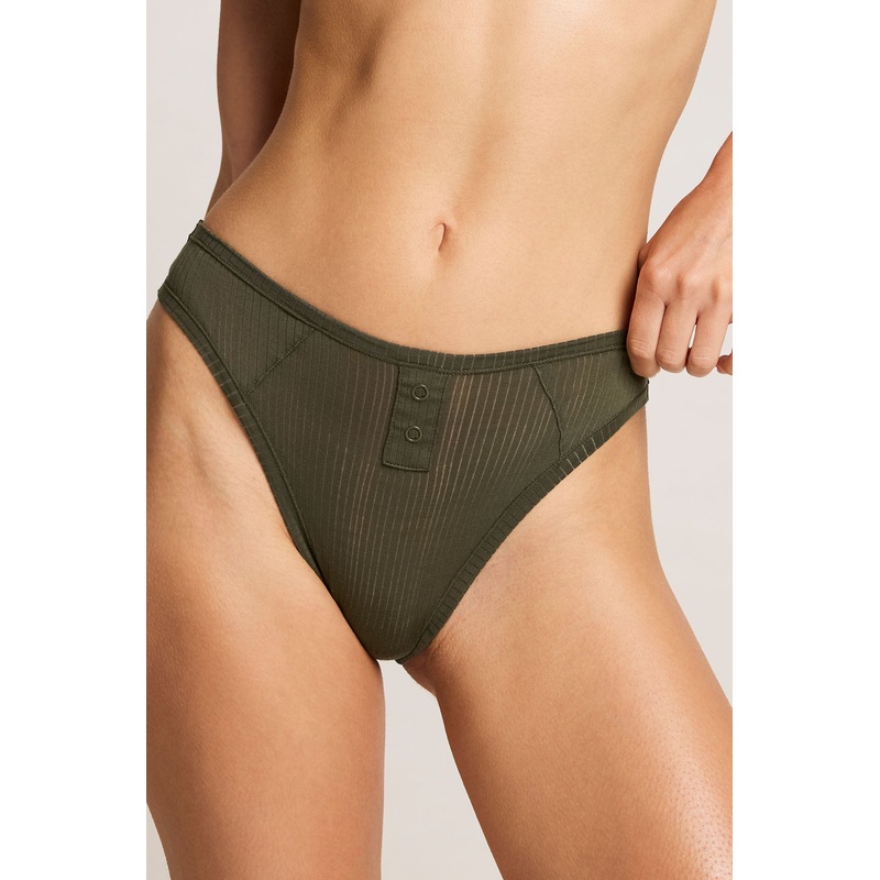 Whipped French Cut Brief in Moss XS Moss Single
