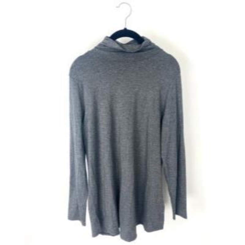Dark Grey Long Sleeve with Loose Turtle Neck – Small/Medium Small/Medium
