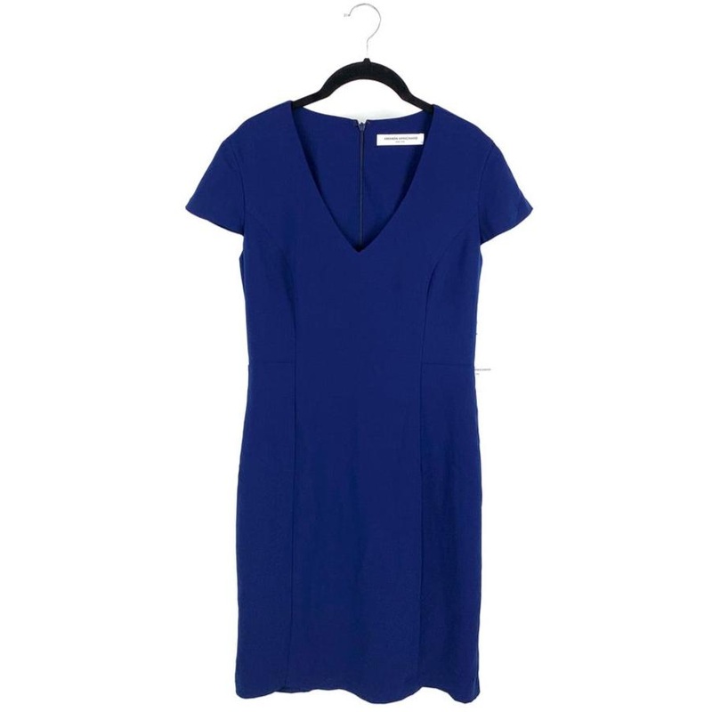 Navy Blue Short Sleeve Dress – Small