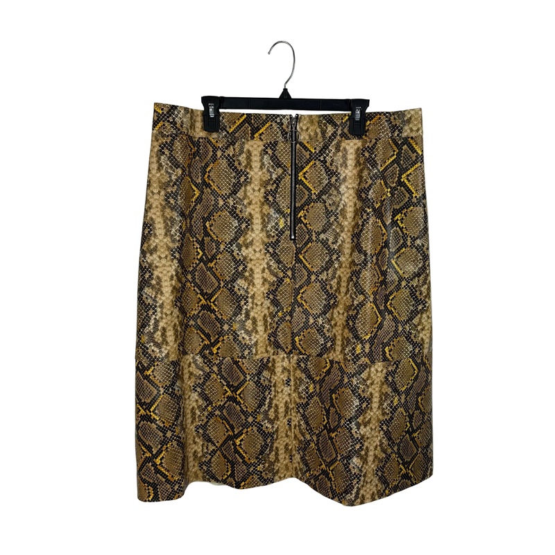 Yellow Snake Skin Skirt – Size 18/20