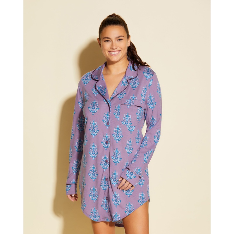 Bedrucktes Nachthemd Himalayan Floral Medallion XS