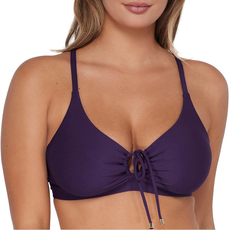 Kauai Keyhole Bikini Top – 54 – Paradise Plum PURPLE 32D
