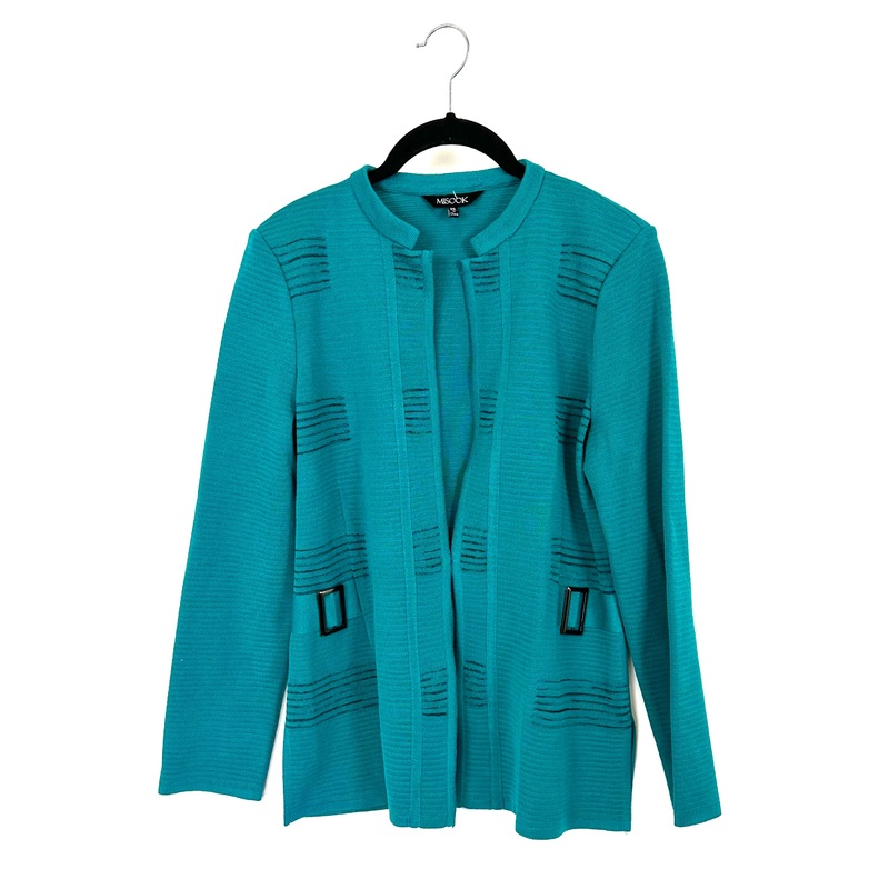 Bright Teal Cardigan – Size 2-4