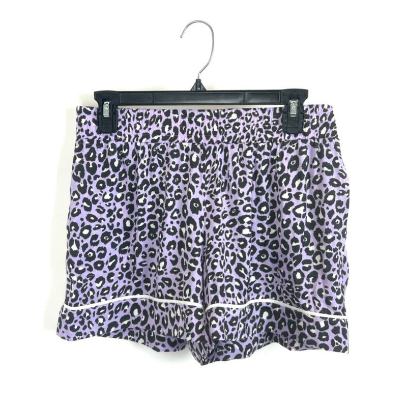 Purple Cheetah Print Sleep Shorts – Size 2/4