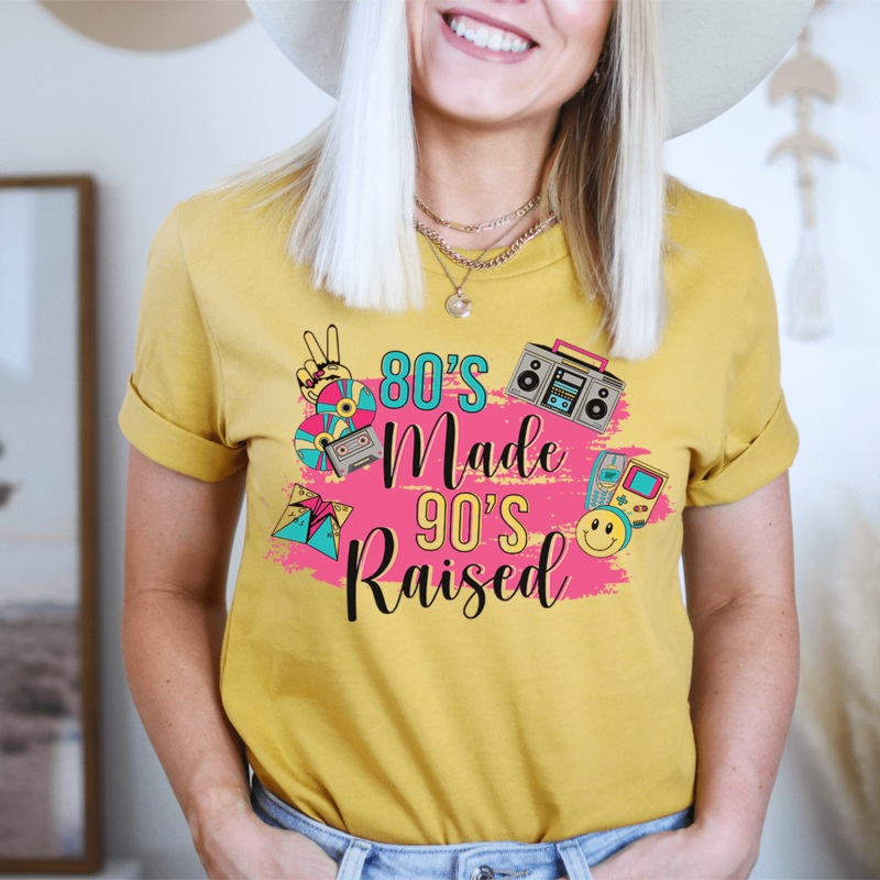 80’s Made 90’s Raised Tee Mustard S