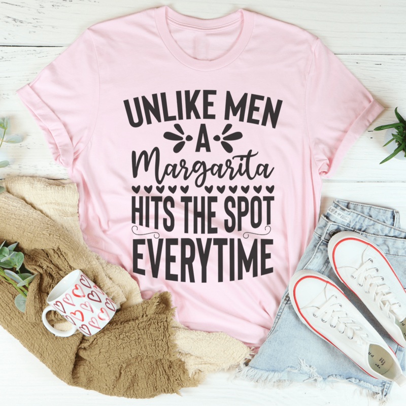 A Margarita Hits The Spot Everytime Tee Pink S