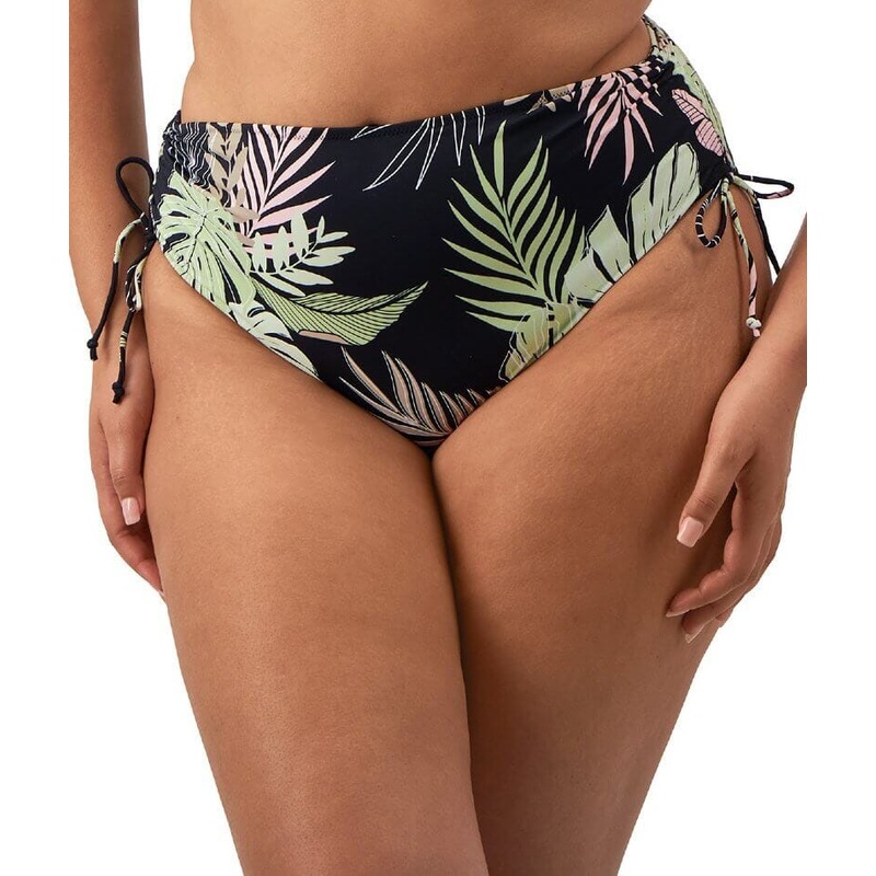 Elomi Swim Tropical Retreat Adjustable Bikini Brief – Black 8