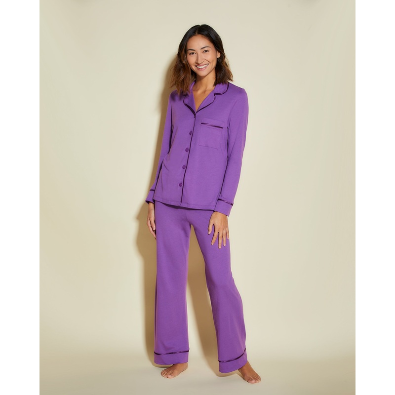 Pigiama Petite Con Top A Maniche Lunghe E Pantaloni Cyclamen/Cyclamen PS
